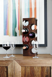 Wooden Wine Display Stands , Wall Mounted Wine Rack For Kitchen