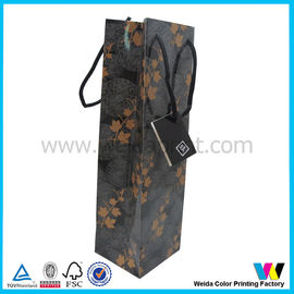 Luxury ivory board / card Personal Custom Wine Bag With Handles