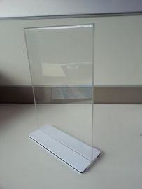 Restaurant Clear Acrylic Sign Holder Menu Stand Plexiglass Label Holders