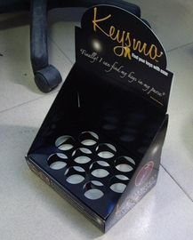 4C offset printing black modular Cosmetic Display Stands for skin care products showing