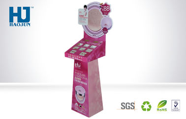 Fashionable Cosmetic Cardboard Display Stand, Corrugated Display Shelf for Makeup