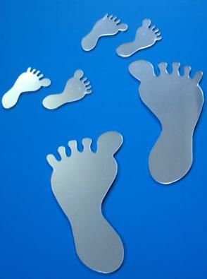 High Quality Foot Shape Acrylic Mirror Sheets
