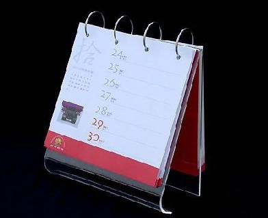 Table Acrylic Calendar Holder With Photo Frame