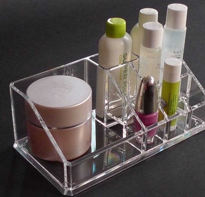 clear Cosmetic Box Acrylic Organizer With Beautiful Shape