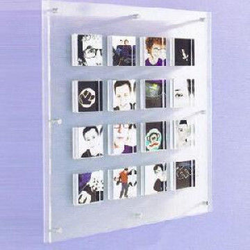 30''Wall Mounted Multiple Acrylic Photo Frames With 9 compartment
