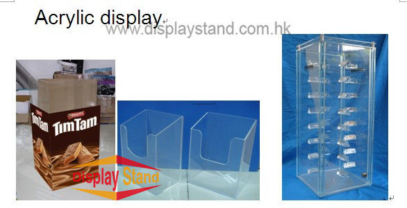 Promotion Cosmetic Counter Clear Acrylic POP Displays In supermarket for Small Products