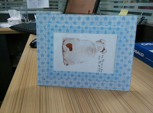 Decorative Table Top 3D Acrylic Photo Frames With Magnet And Screen Print