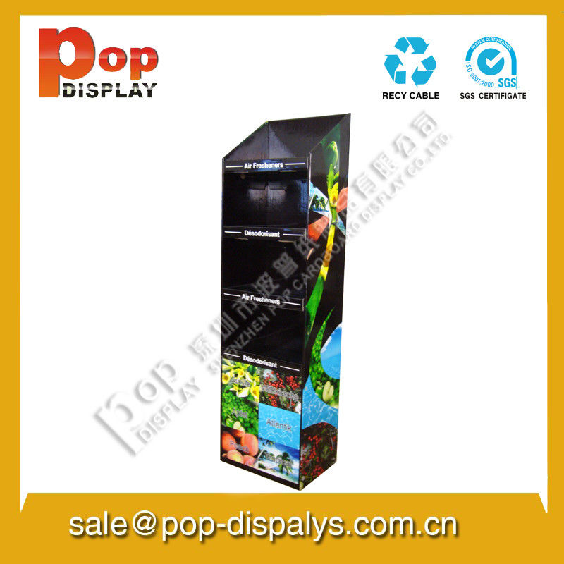Brochure Lightweight Cardboard Magazine Display Stands Pantone Color