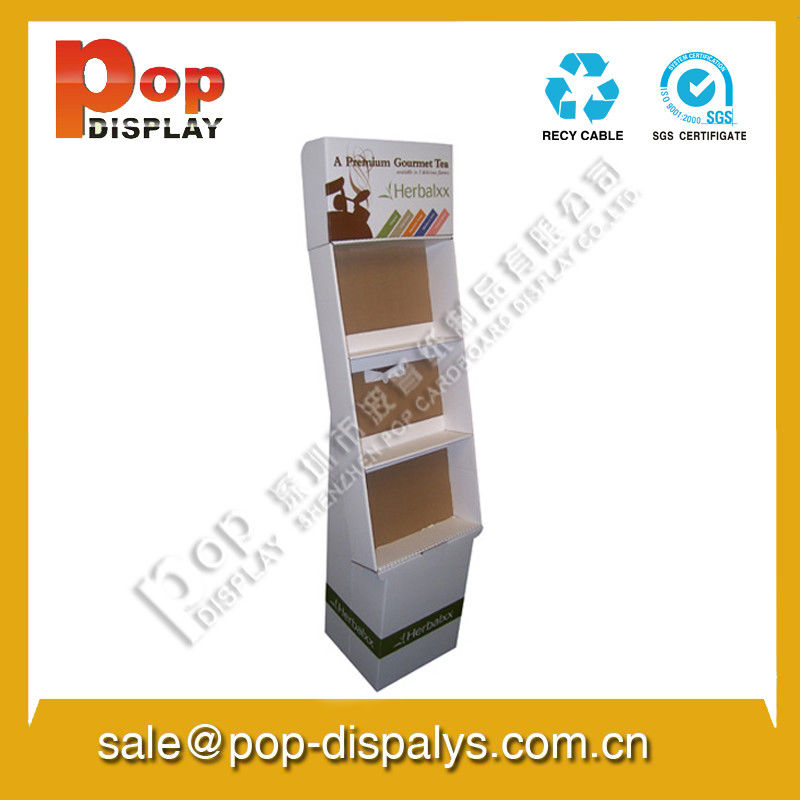 Marketing Cardboard Magazine Display Stands For Bookshop Retail