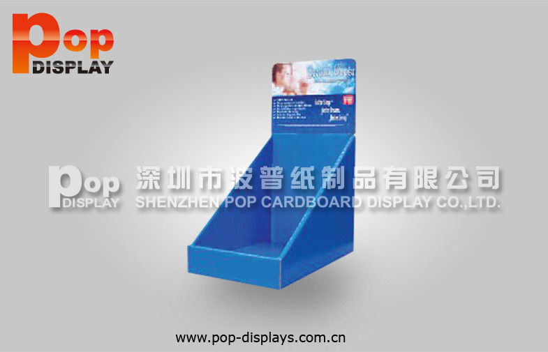 Lightweight Portable Cardboard Magazine Display For Leaflet / Flyer Storage