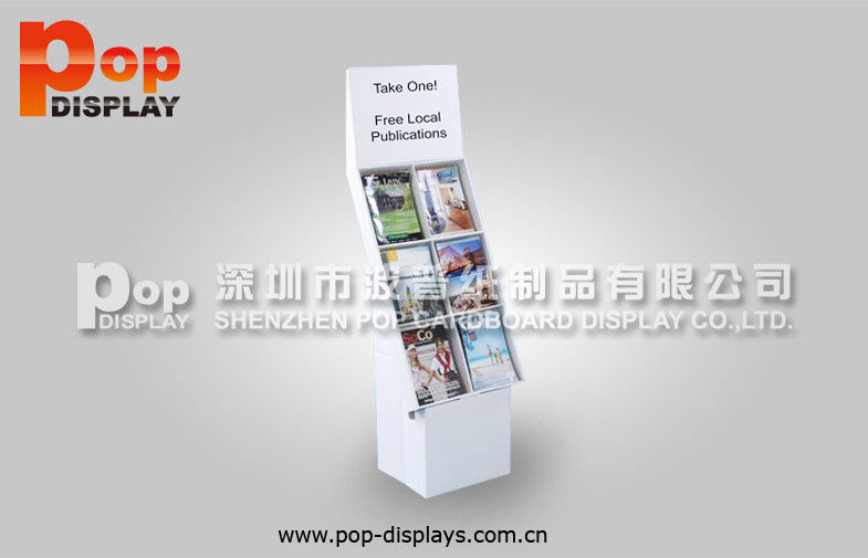 Eye-Catching Cardboard Magazine Display With Pockets and Pop Up Material