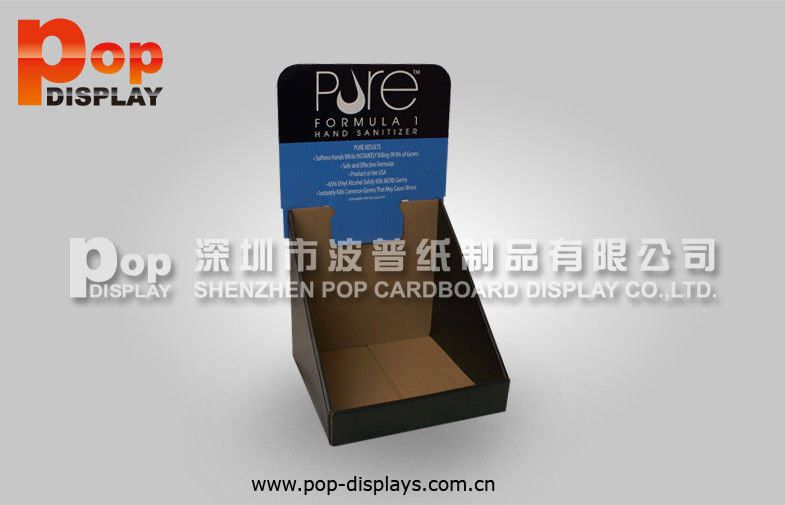 Adjustable Cardboard Magazine Display Counter Top , Portable Brochure Desk Box