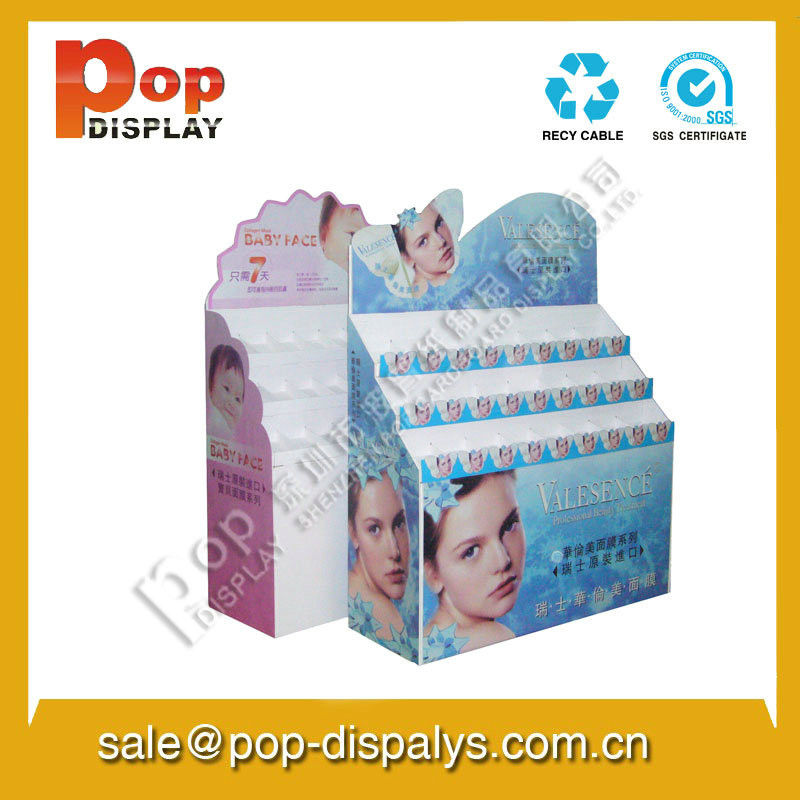 Custom Foldable Cosmetic Display Stands With 1-4 Color Or More