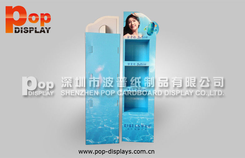 Longlasting Print Shelving Cosmetic Display Stands For Sunblock ODM
