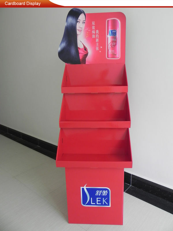Stable Vertical Cardboard Display Stands With Pantone Color
