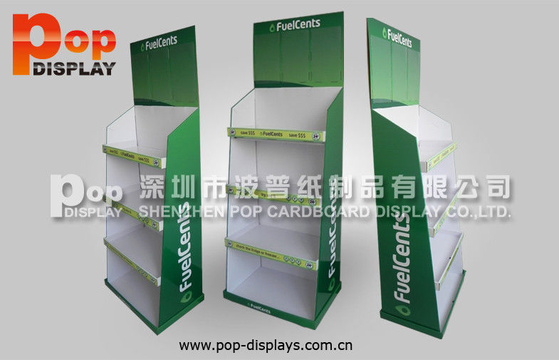 Corrugated Recyclable Cardboard Display Stands For Mobile Accessories Promotion