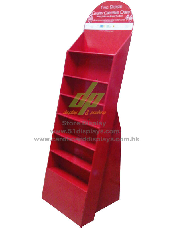 Custom Power wing Cardboard Floor Displays standing units for magazine