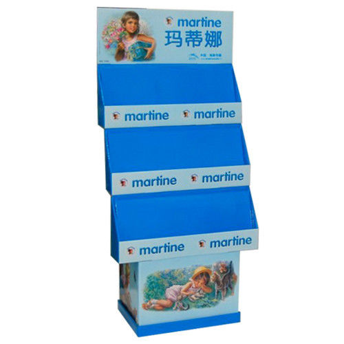 Custom Art Paper Cardboard Magazine Display With Lattice Design