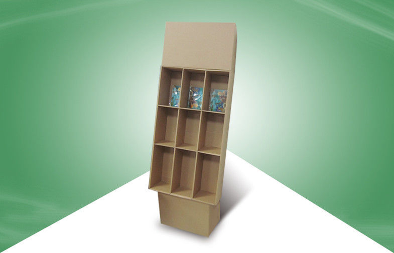 Brown Home CD / Magazine Free Standing Display Stands 30kgs Loading