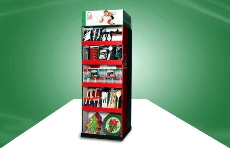 Two side show  Cardboard Free Standing Display Units  For Home