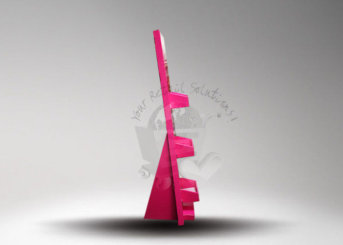 Matt Lamination 3 Tier Advertising Cosmetic Display Stands for Supermarket