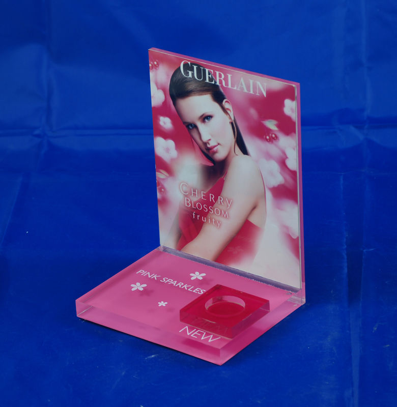 Full color Printing Custom Acrylic Displays / Cosmetic Display Stand