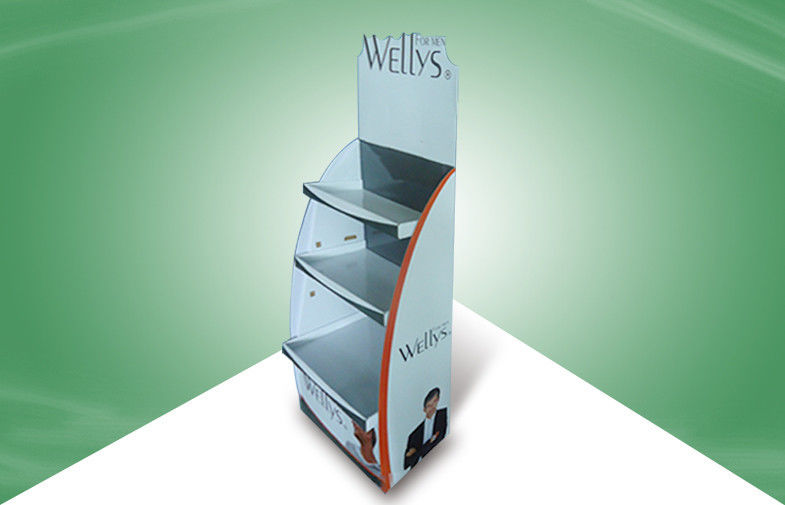 Adjustable Shelf POP Cardboard Display Cardboard Display Stand for Beauty Care Products
