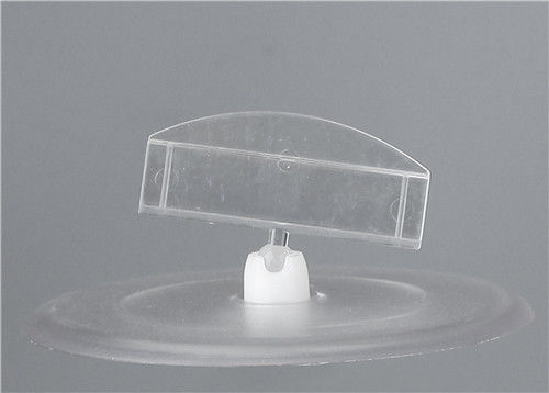 Clear Plastic Clip Sign Holders Display / Price Tag Holder Clip For Store
