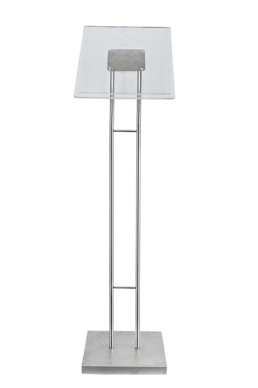 Tabletop Clear POS Sign Holder , Pop Poster Stand Holders With Two Hooks
