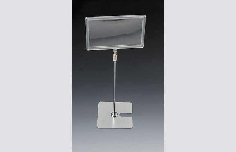 Free Standing POS Sign Holder For A3 Or A4 Floor Sign Holders 1100-2100mm