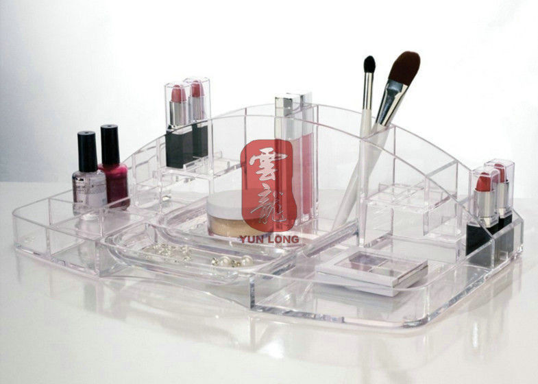 Clear Cosmetic Acrylic Display Stands , Acrylic Countertop Display