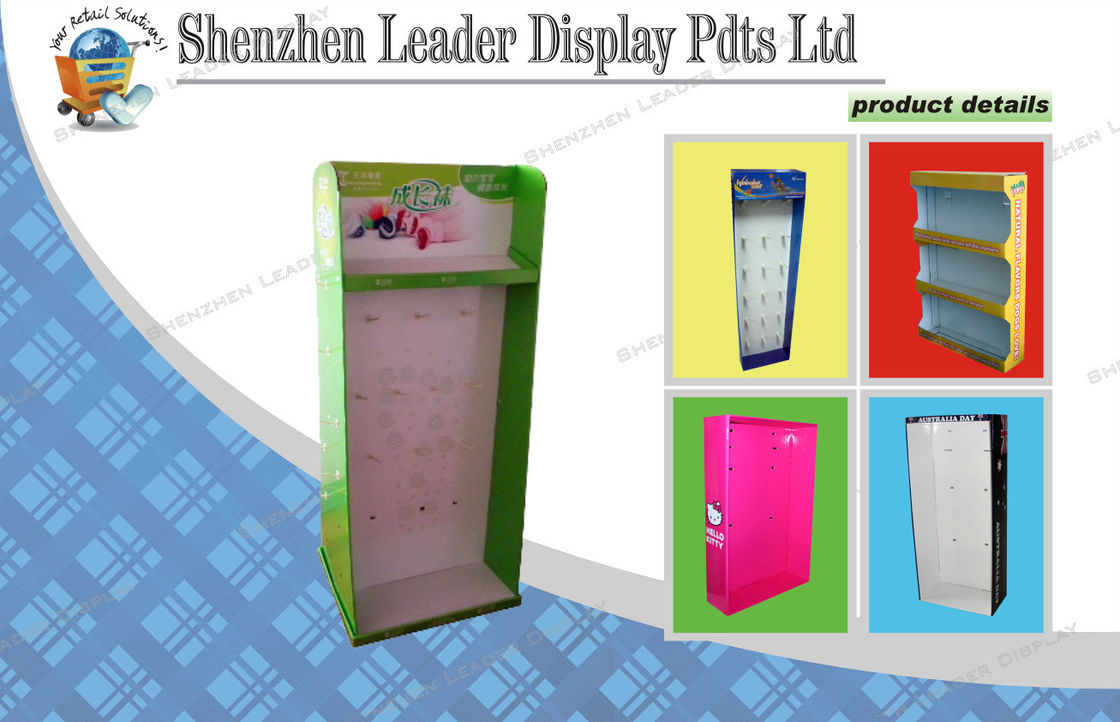 Socks Cardboard Sidekick Displays / Recyclable Shop Display Stands