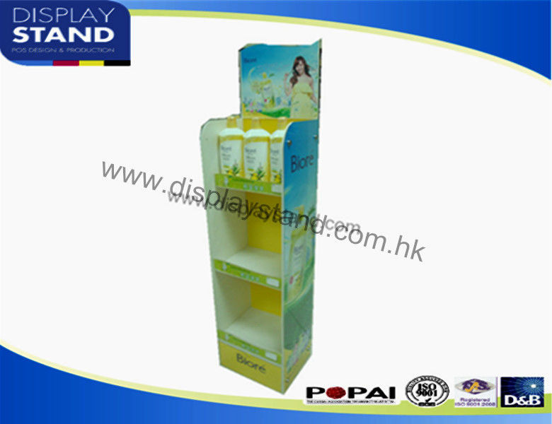 Acrylic POP Display Stands for Shampoo , Strong Cosmetic Display with Full Color Prining to Retail