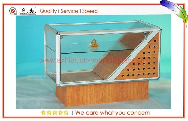Durable Aluminum Glass Display Cabinets , Recyclable Jewelry Display Case