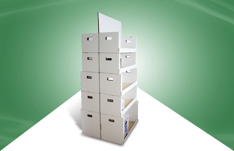 Five Shelf Double - face - show Cardboard display racks for Home Products