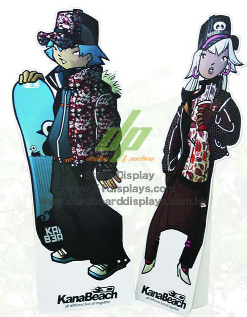 OEM / ODM promotional merchandising Stand board standee display rack for clothes