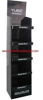 4 Tiers Strong Cardboard Display Stand With Offset Printing , Screen Printing