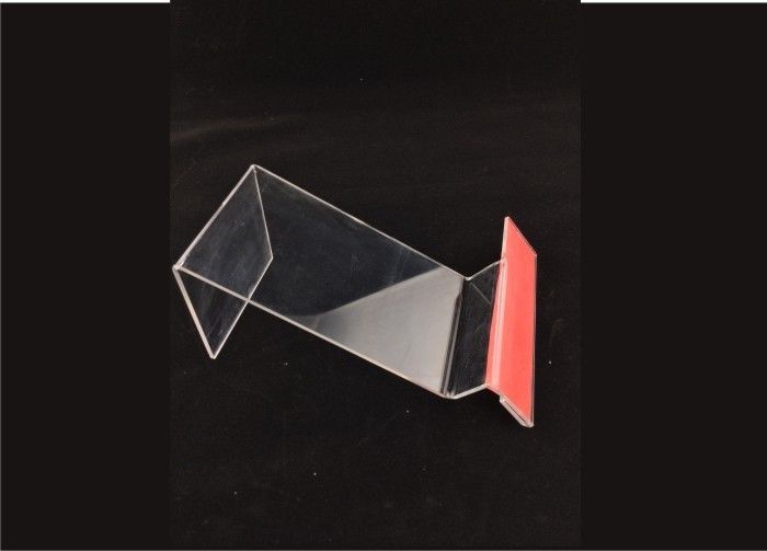 Clear Acrylic Table Top Sign Holders , Card Display Holder