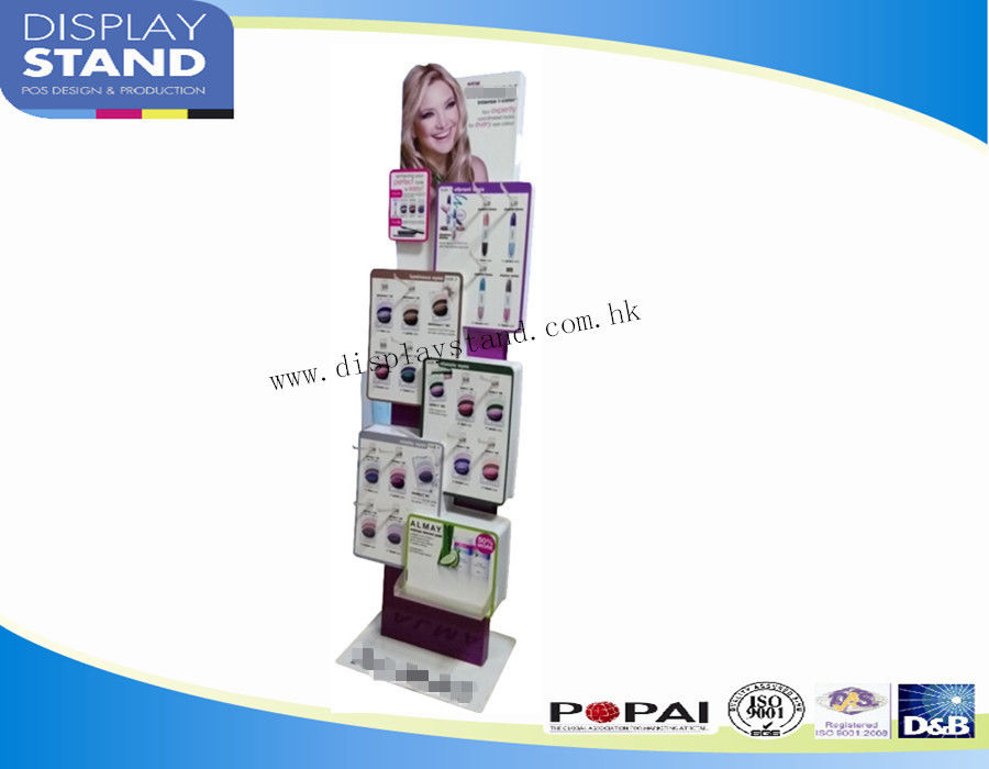 Rotating Display Racks 4-tier Wheel Rim Display Rack Cosmetic Product Display Stands