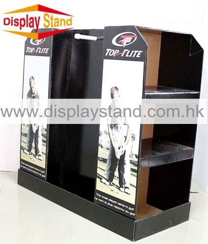 Full Size Pallet Cosmetic Display Stands in Corrugated cardboard for Clothes