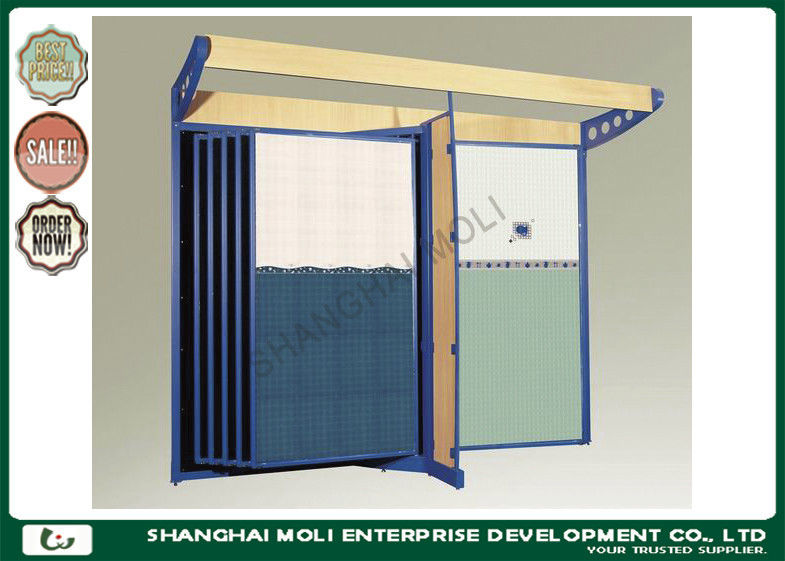 Modern floor standing double sided tile display stand racks for indoor showroom