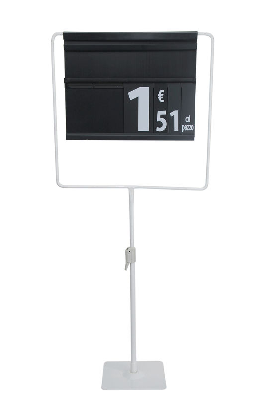 POP Poster Display Stand , Supermarket Free Standing Sign Display Holder