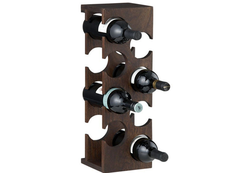 Wooden Wine Display Stands , Wall Mounted Wine Rack For Kitchen