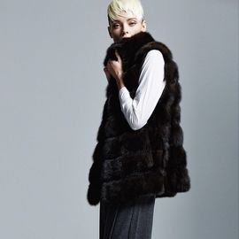wholesale fashion high quality custom faux fur coat